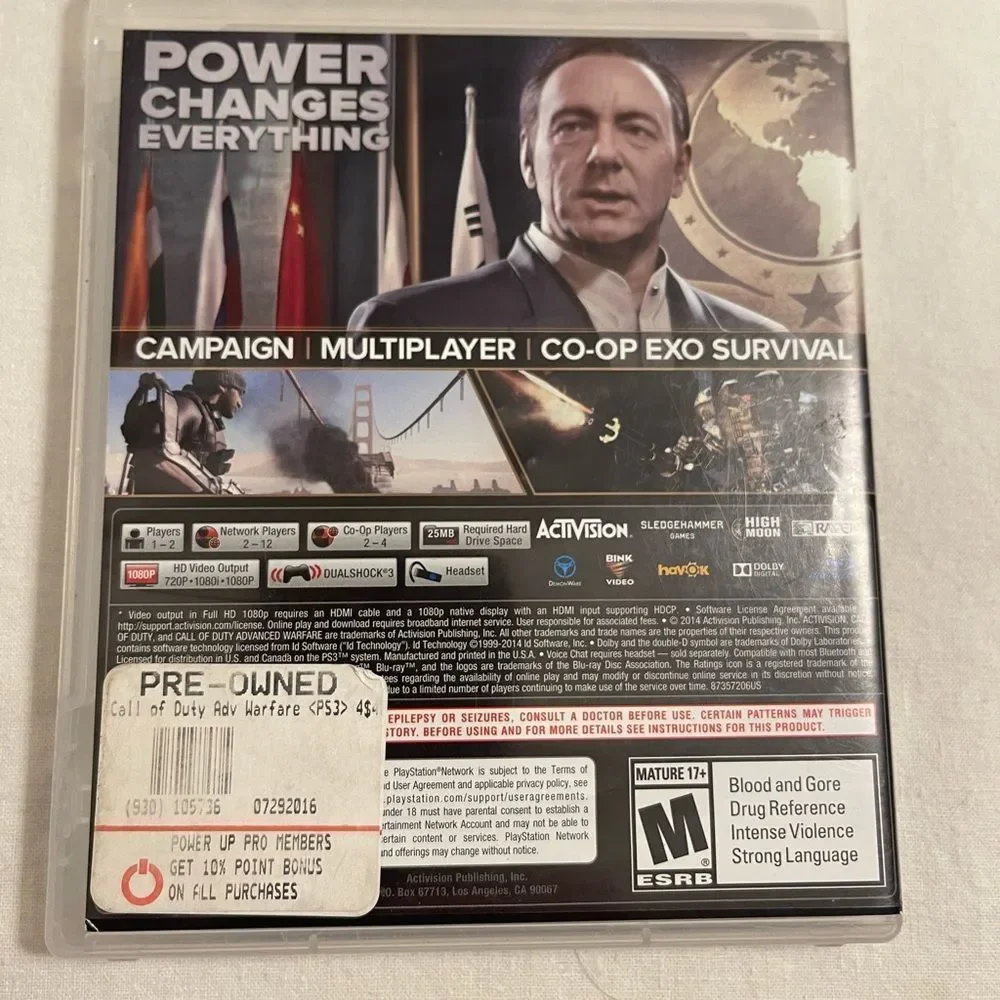 PlayStation 3 Call‎ of Duty Advanced Warfare
